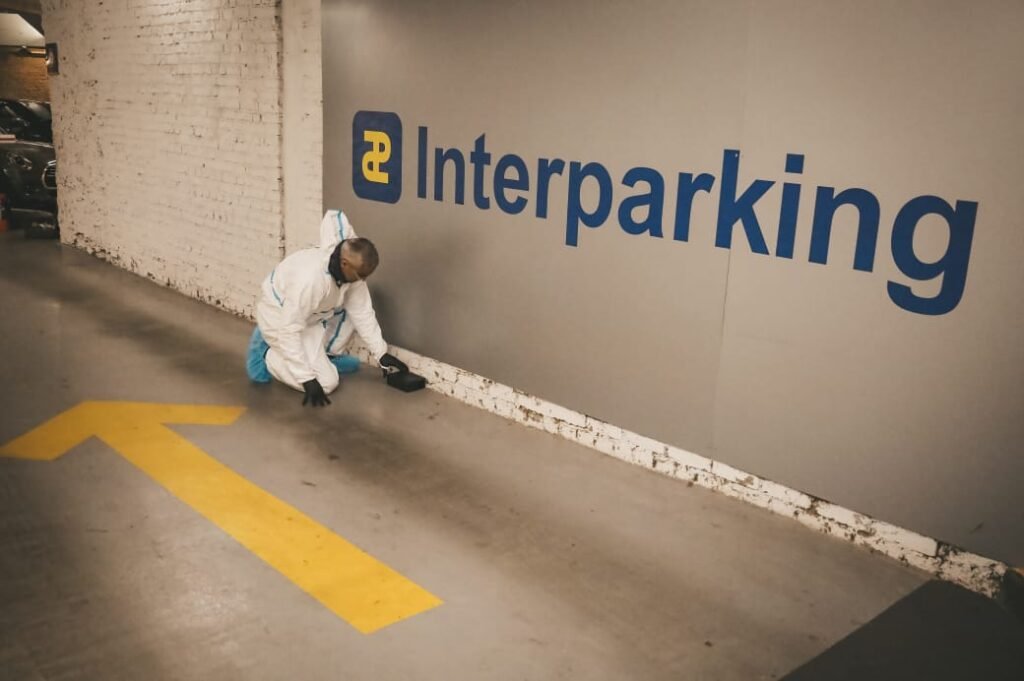 intervention de dératisation dans un parking
